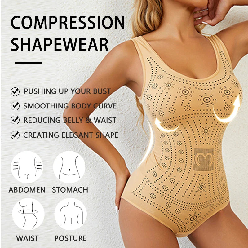 Flarixa Seamless Comfy Bodysuit Shaper Printed Plus Size Shapewear Bel –  TheReallyLion